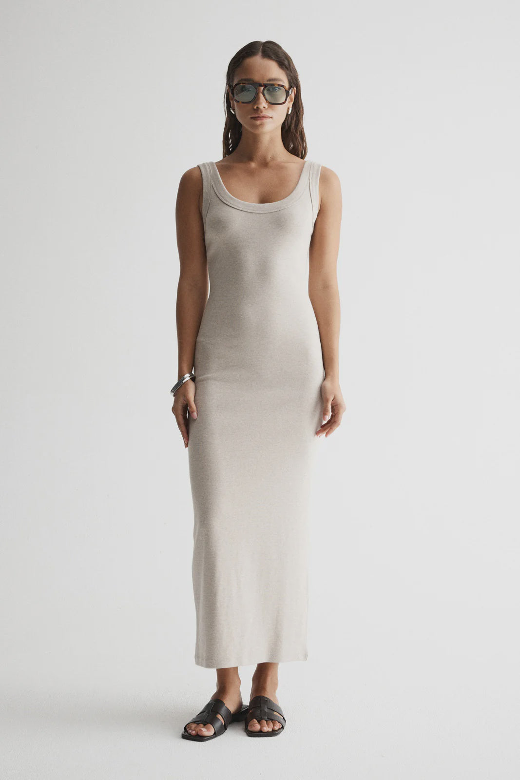 Sienna Tank Dress / Oat Marle