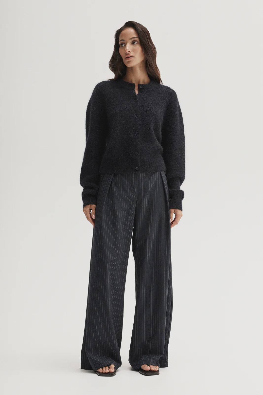 Abigail Knit Cardigan- Midnight Navy