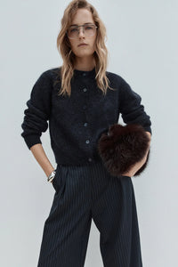 Abigail Knit Cardigan- Midnight Navy