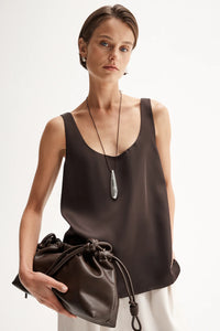 Mina Tank- Chocolate