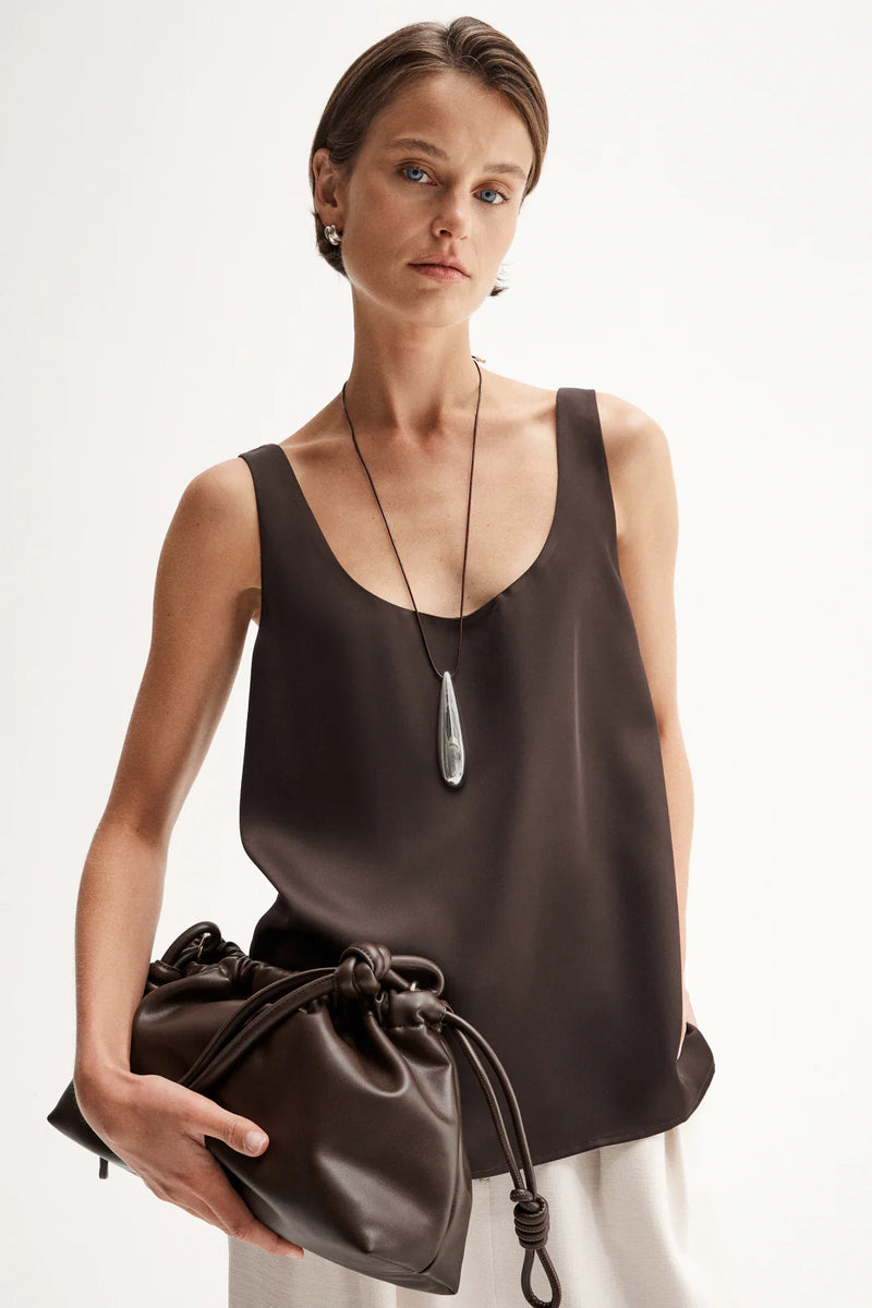 Mina Tank- Chocolate