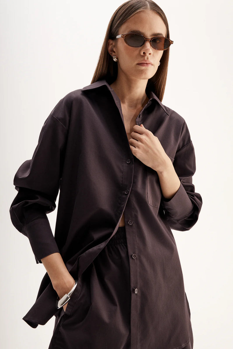 Austin Shirt- Chocolate