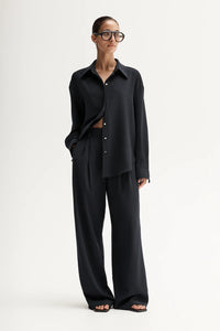 Miller Long Sleeve Shirt- Midnight Ink
