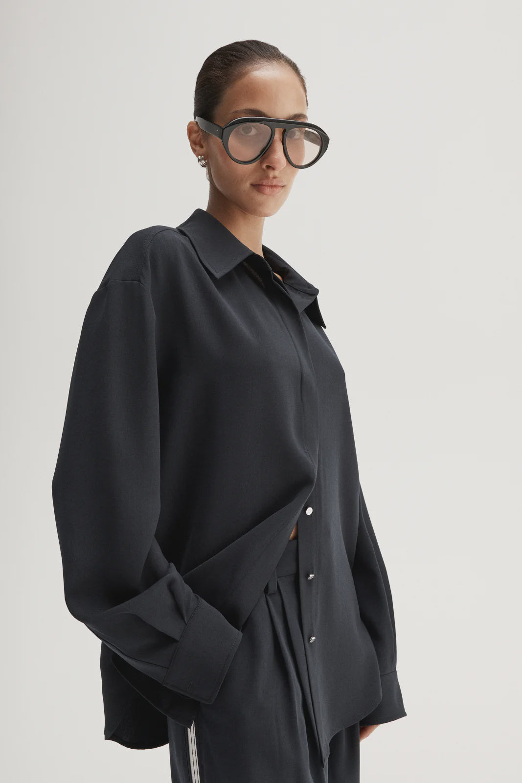 Miller Long Sleeve Shirt- Midnight Ink