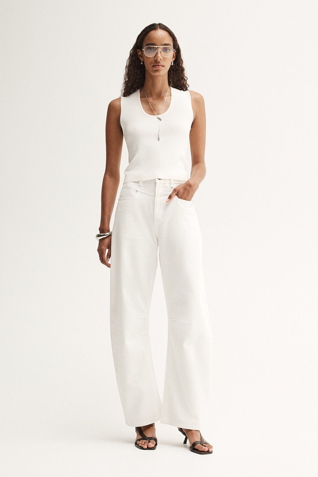 Chelsea Denim Jean- Ivory