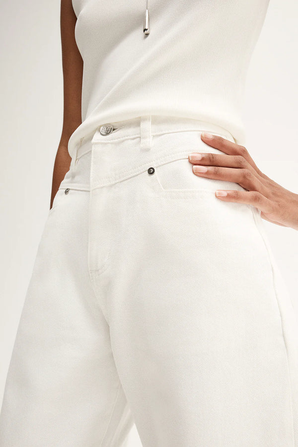 Chelsea Denim Jean- Ivory