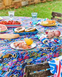 Kip & Co X Ken Done - Barrier Reef Garden Linen Table Cloth Round