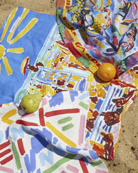 Kip & Co X Ken Done - Beach Babes Linen Tea Towel