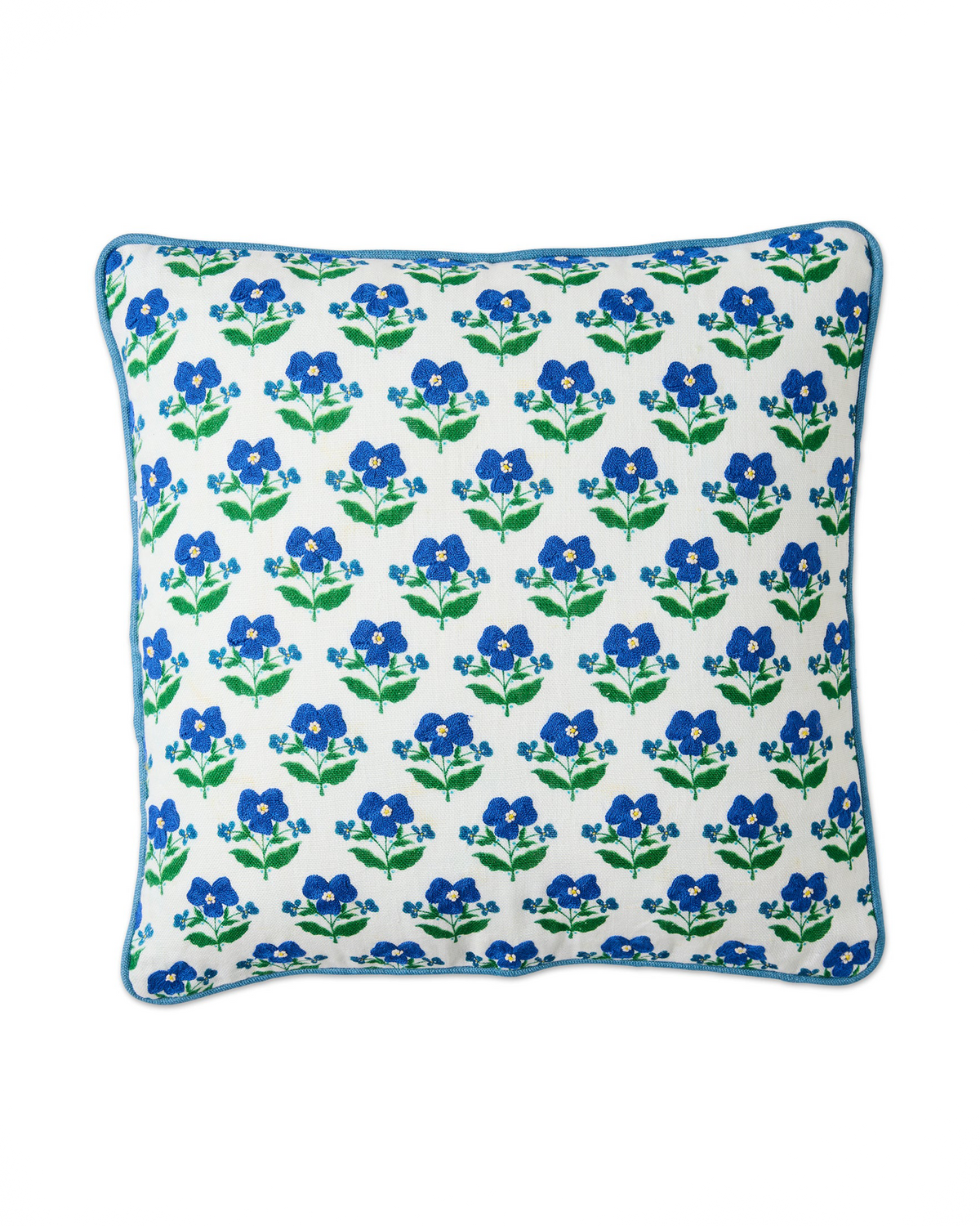 Kip&Co x Anna Spiro Indian Summer White Embroidered Cushion