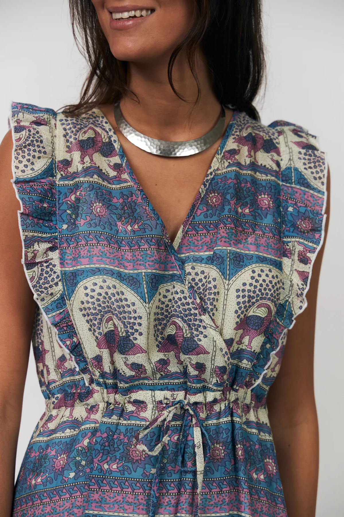 Samoll Midi Dress - Blue