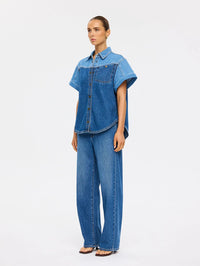 Coralie Denim Shirt - Two Tone Denim