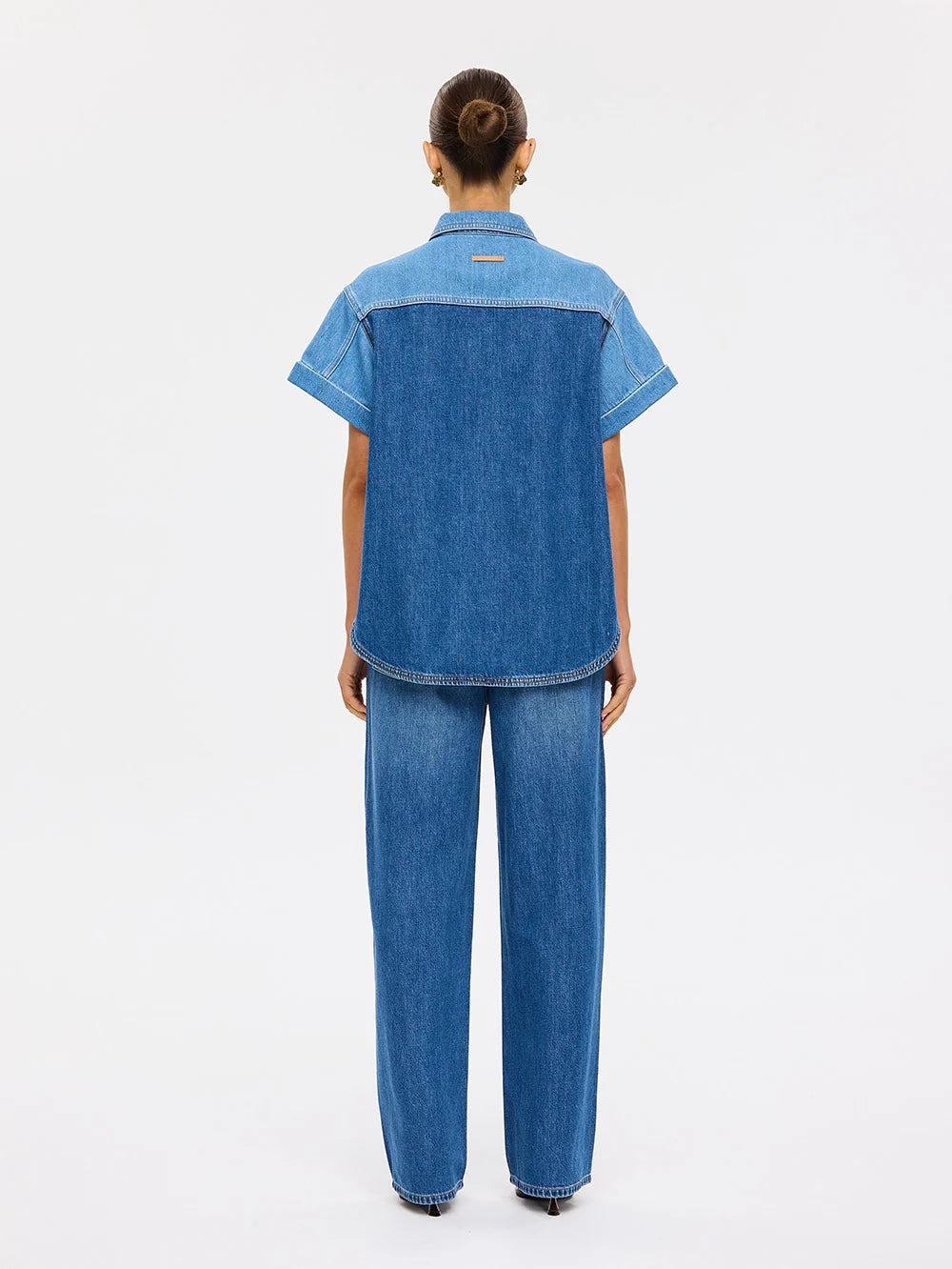 Coralie Denim Shirt - Two Tone Denim