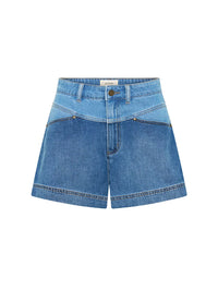 Coralie Denim Short - Two Tone Denim