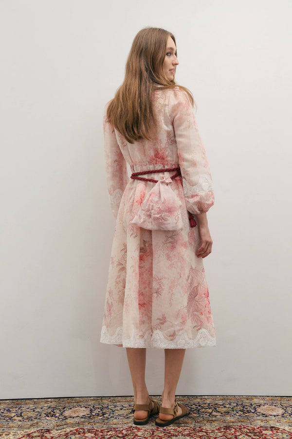 Chloe Lace Maxi Dress- Floating Frost Flowers