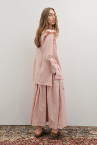 Rue Maxi Skirt- Rosewater & Ivory Stripe