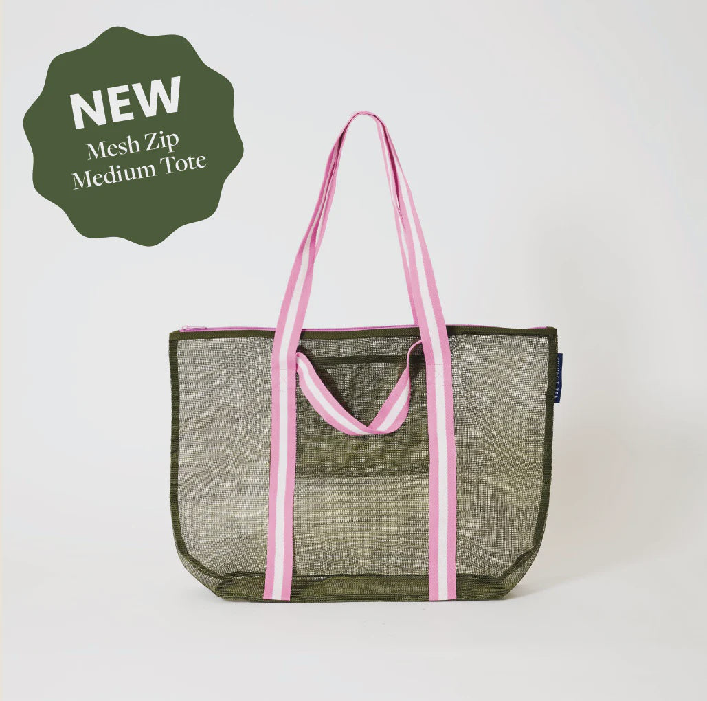 Mesh Zip Medium Tote