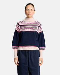 Miriam Knit- Navy Snowflake