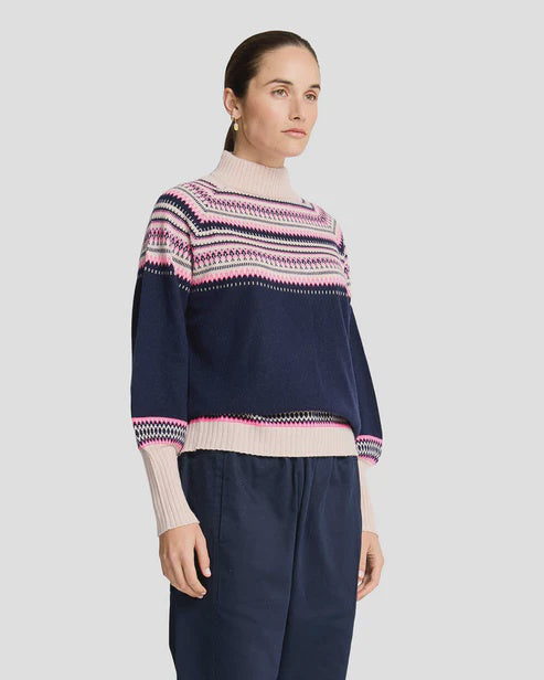 Miriam Knit- Navy Snowflake