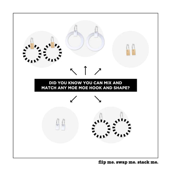 Basics Large Outline Circle Hoop Earrings