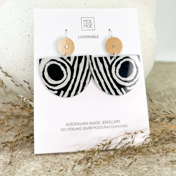 Murdie Morris Wild Dog Bell Circle Earrings