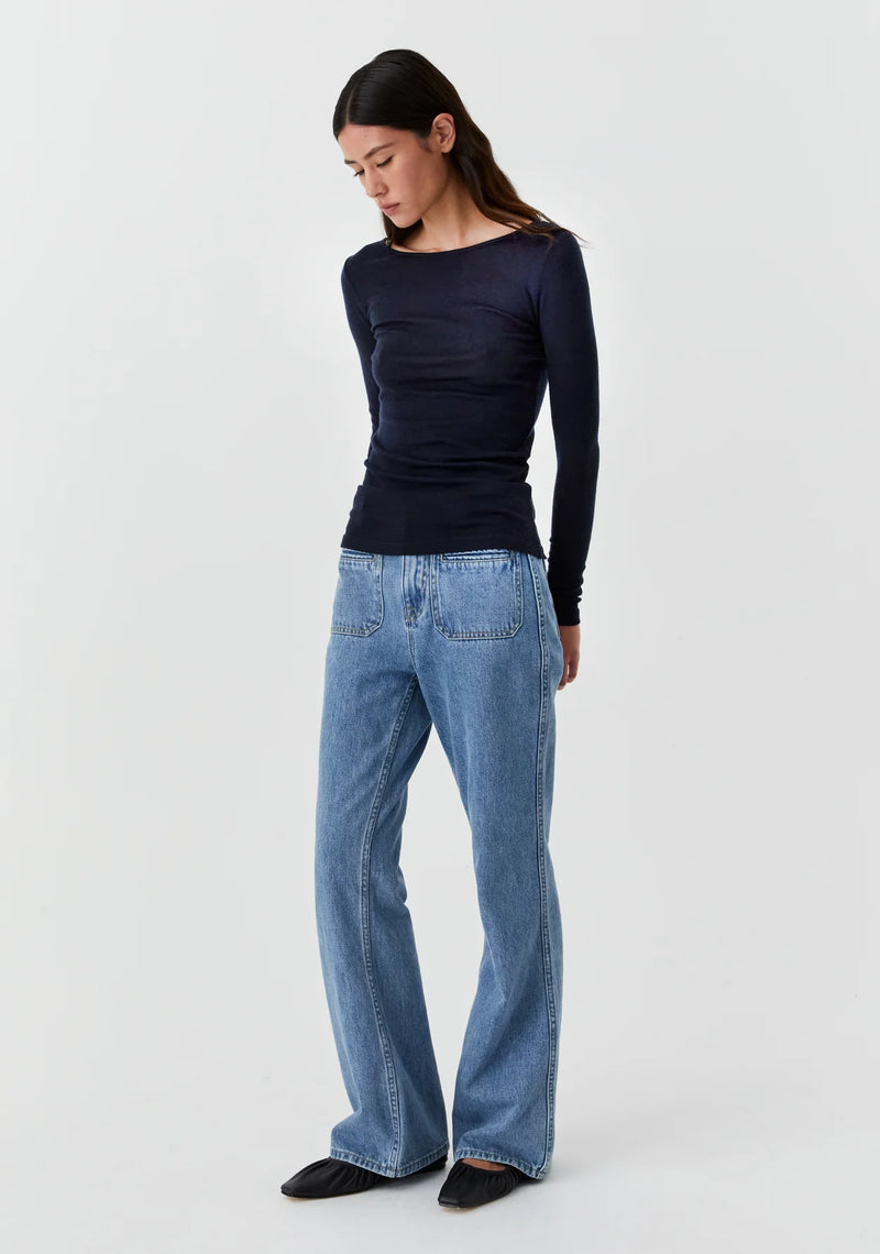 Morri Merino Round Neck / Navy