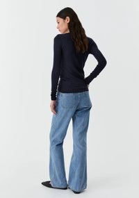 Morri Merino Round Neck / Navy