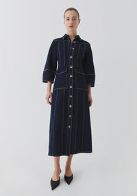 Oscar Denim Dress / Dark Blue Wash