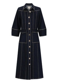 Oscar Denim Dress / Dark Blue Wash