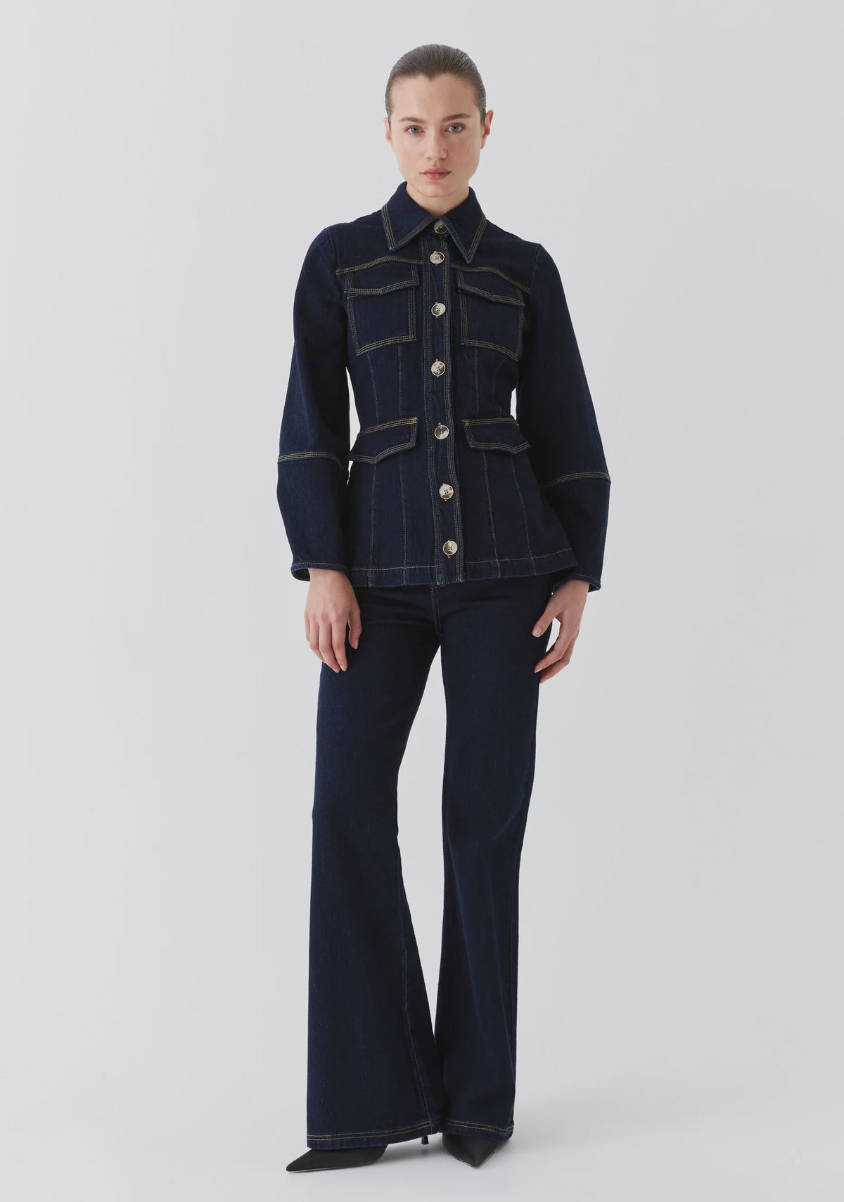 Oscar Denim Jacket / Dark Blue Wash
