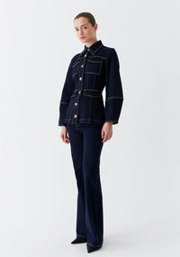 Oscar Denim Jacket / Dark Blue Wash
