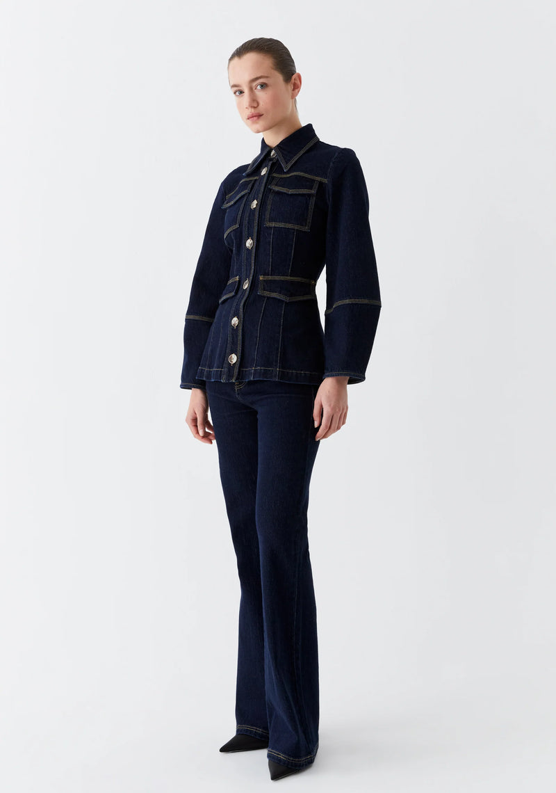 Oscar Denim Jacket / Dark Blue Wash