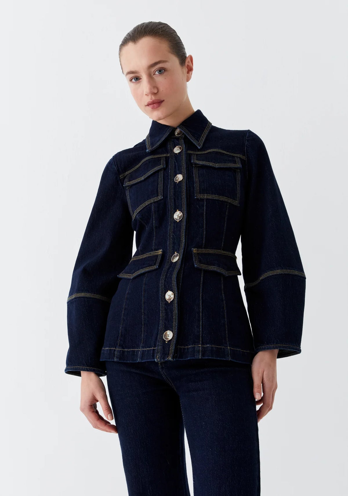 Oscar Denim Jacket / Dark Blue Wash