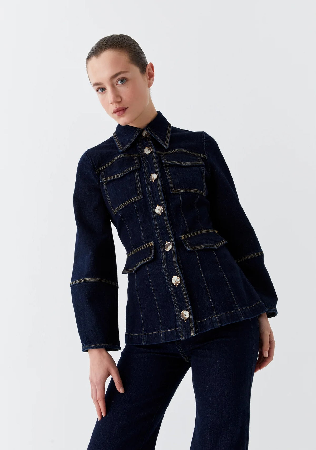 Oscar Denim Jacket / Dark Blue Wash