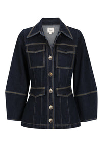 Oscar Denim Jacket / Dark Blue Wash