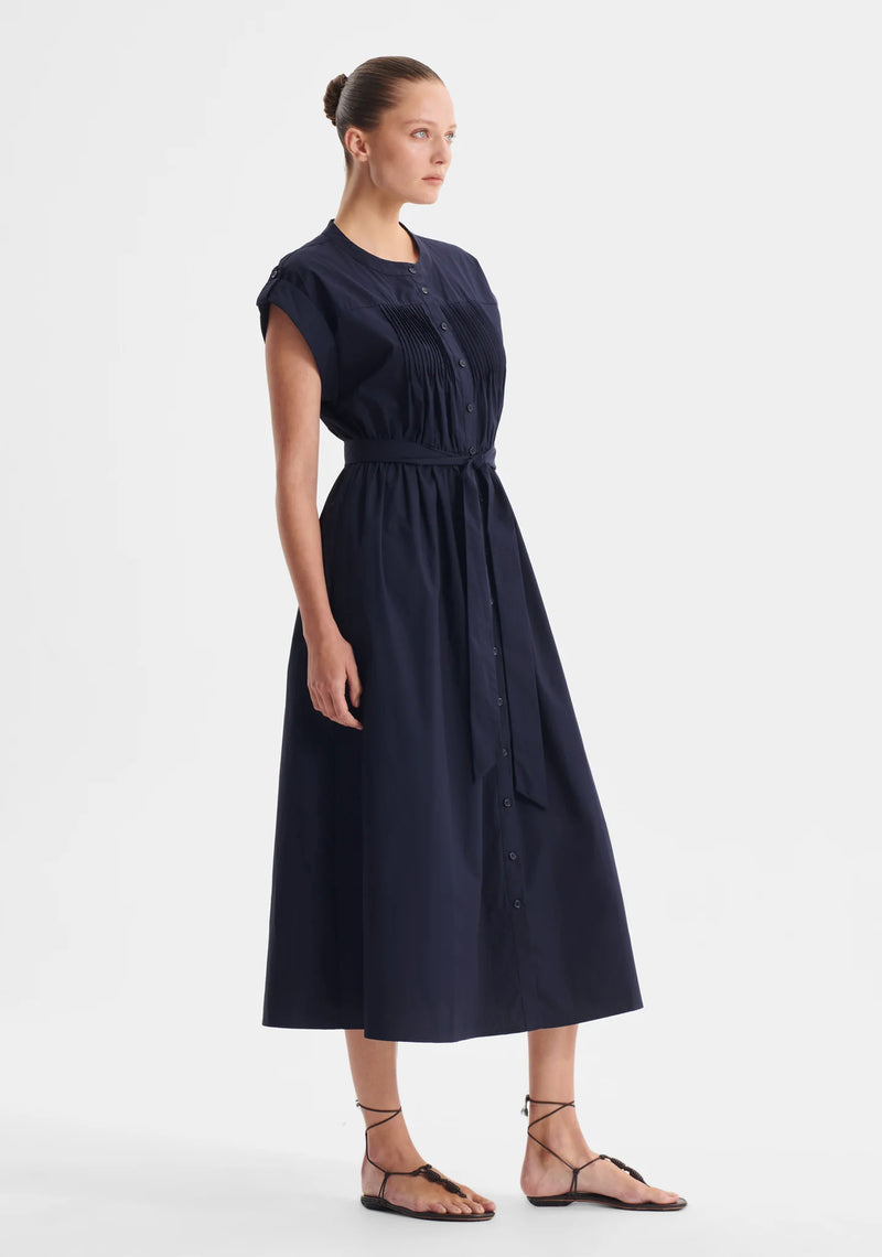 Romy Shirt Dress- Petrol