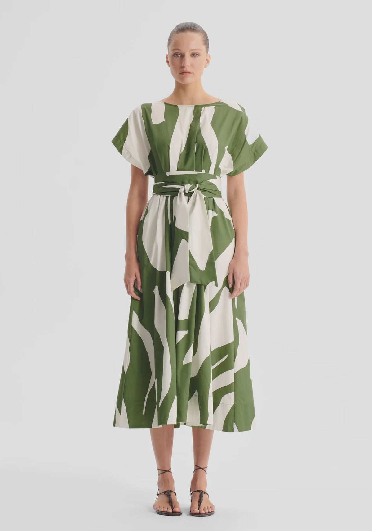 Zinnia Cotton Dress- Print