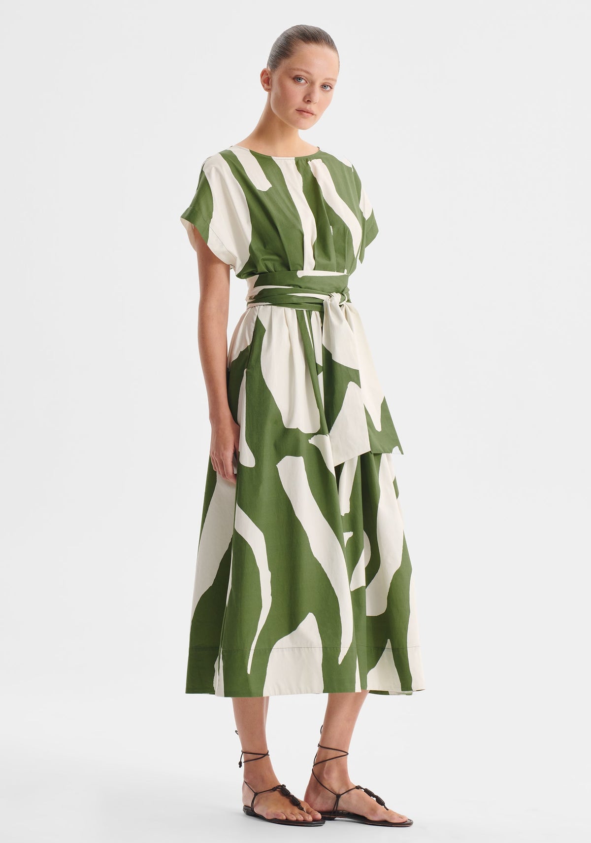 Zinnia Cotton Dress- Print