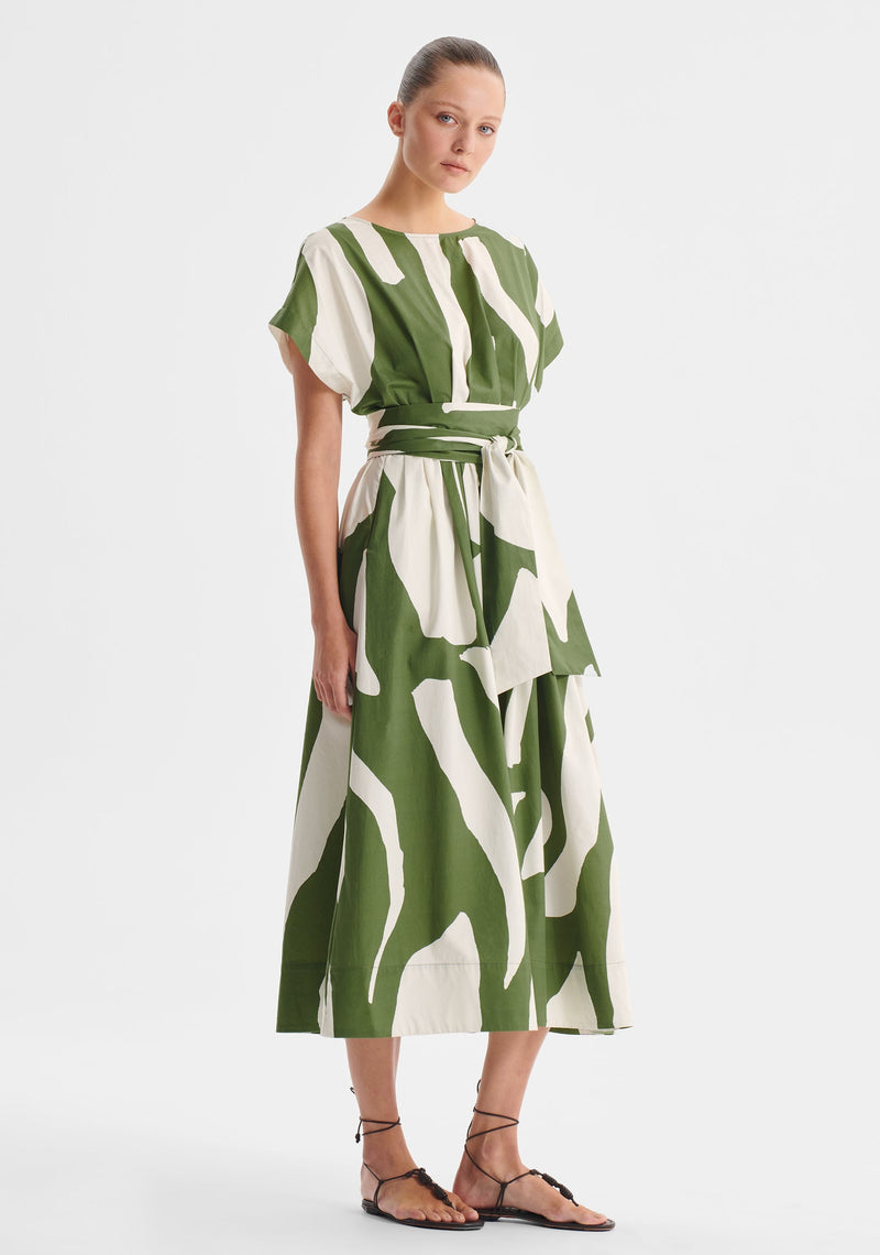 Zinnia Cotton Dress- Print