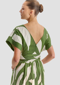 Zinnia Cotton Dress- Print