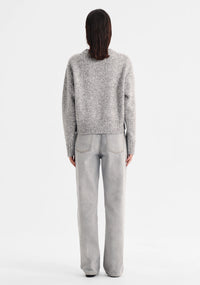 Zoe Knit Pullover- Grey Marle