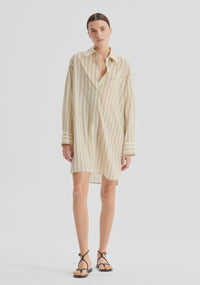 The Cybil Shirt Dress- Stripe