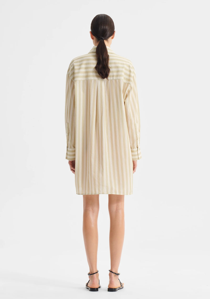 The Cybil Shirt Dress- Stripe