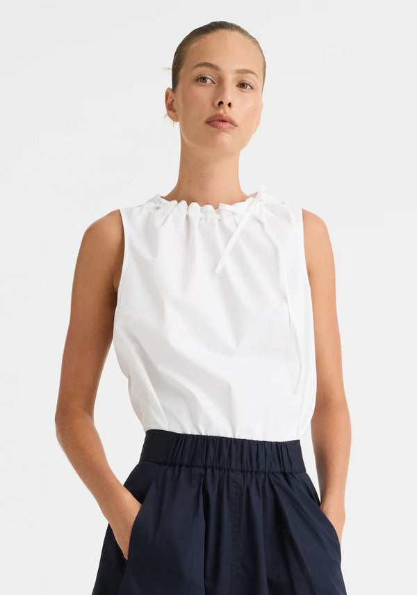 Maddison Tie Top White