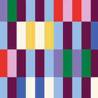 Zip Medium Tote- Multi Stripe