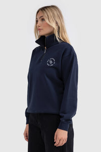 Asta Quarter Zip Jumper / Navy