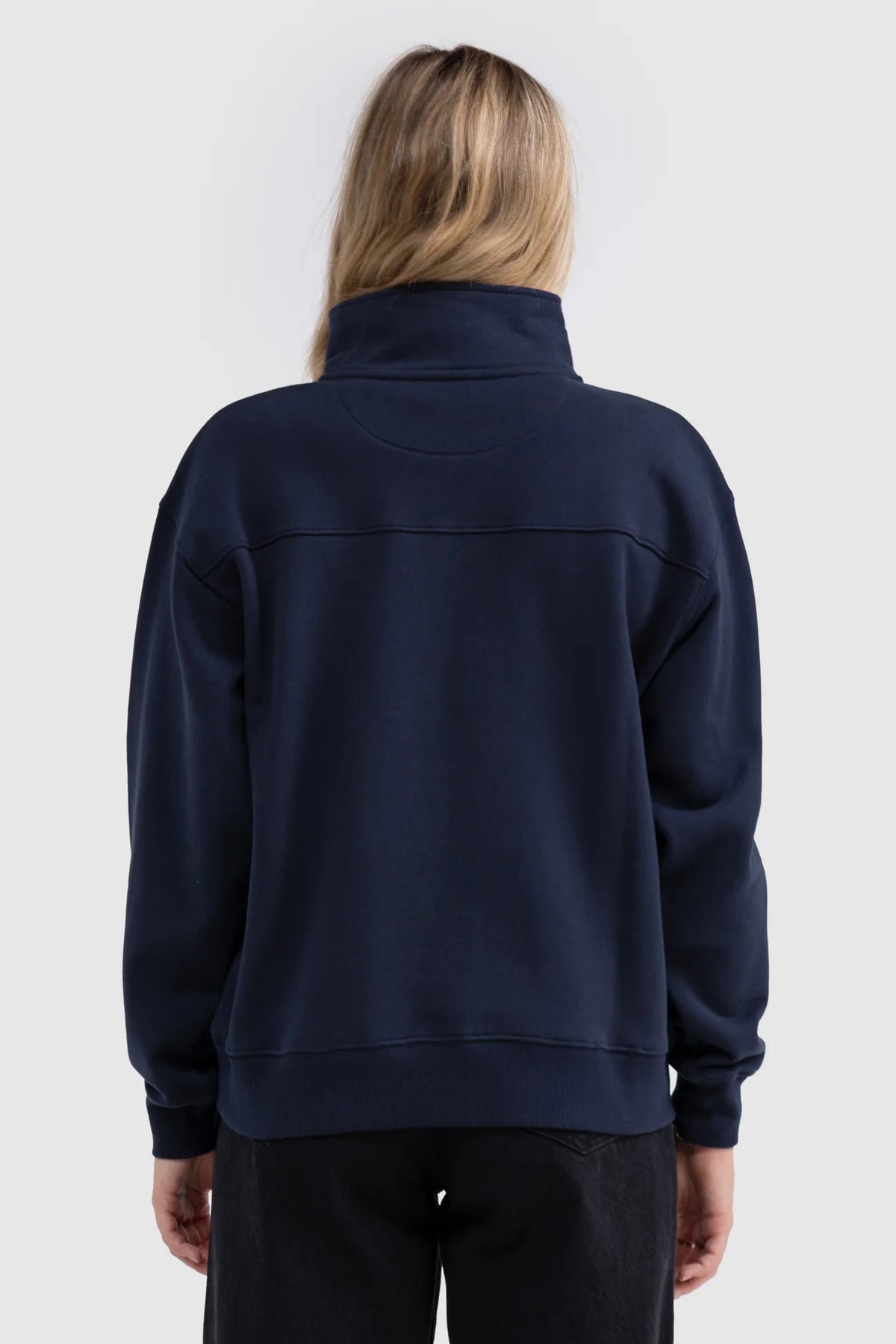 Asta Quarter Zip Jumper / Navy