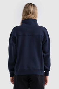 Asta Quarter Zip Jumper / Navy