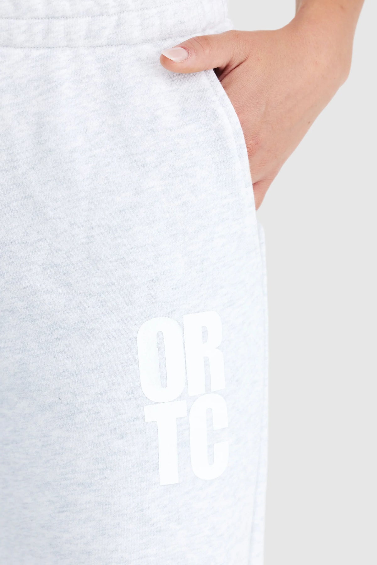 Isla Track Pants / White Marle