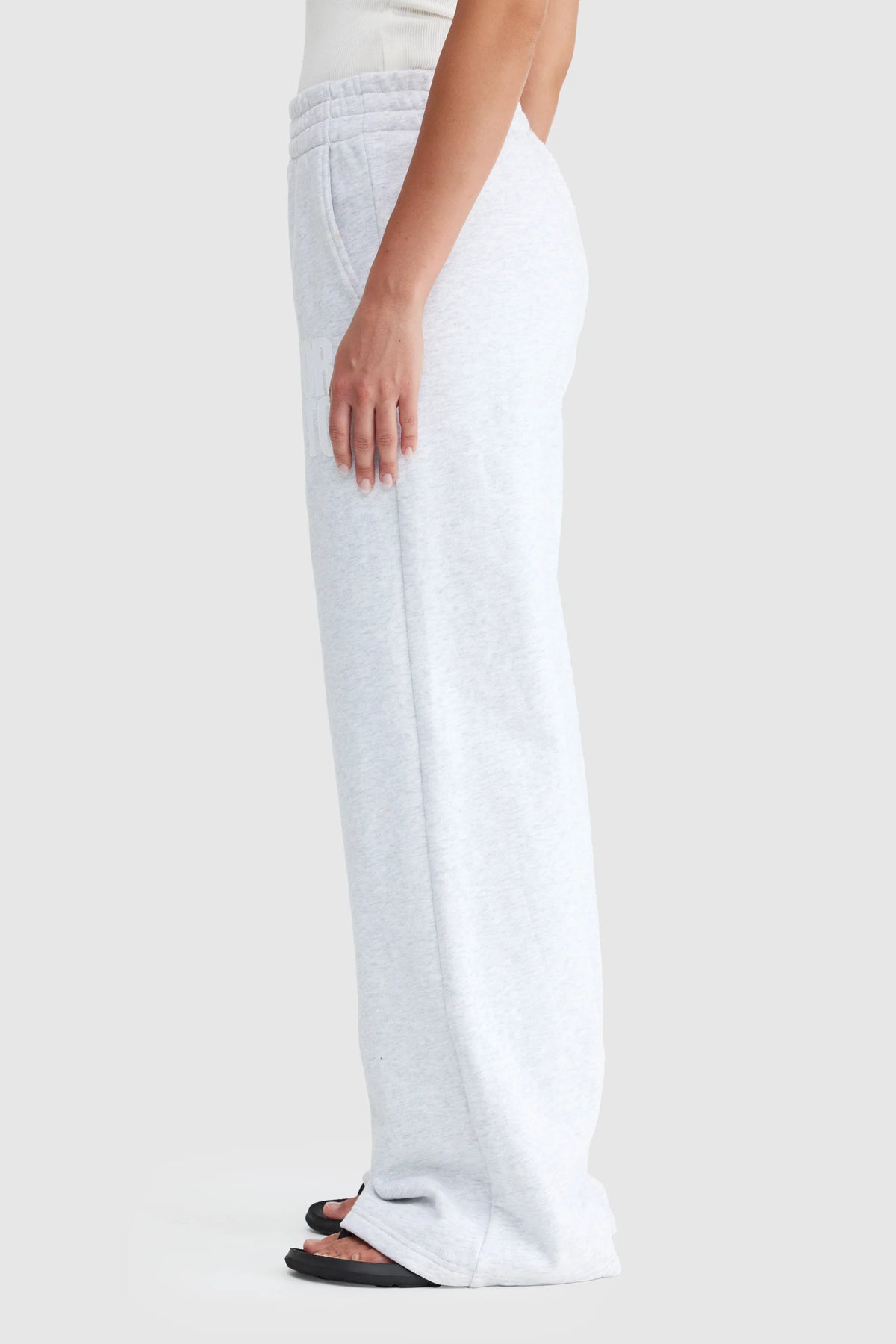 Isla Track Pants / White Marle