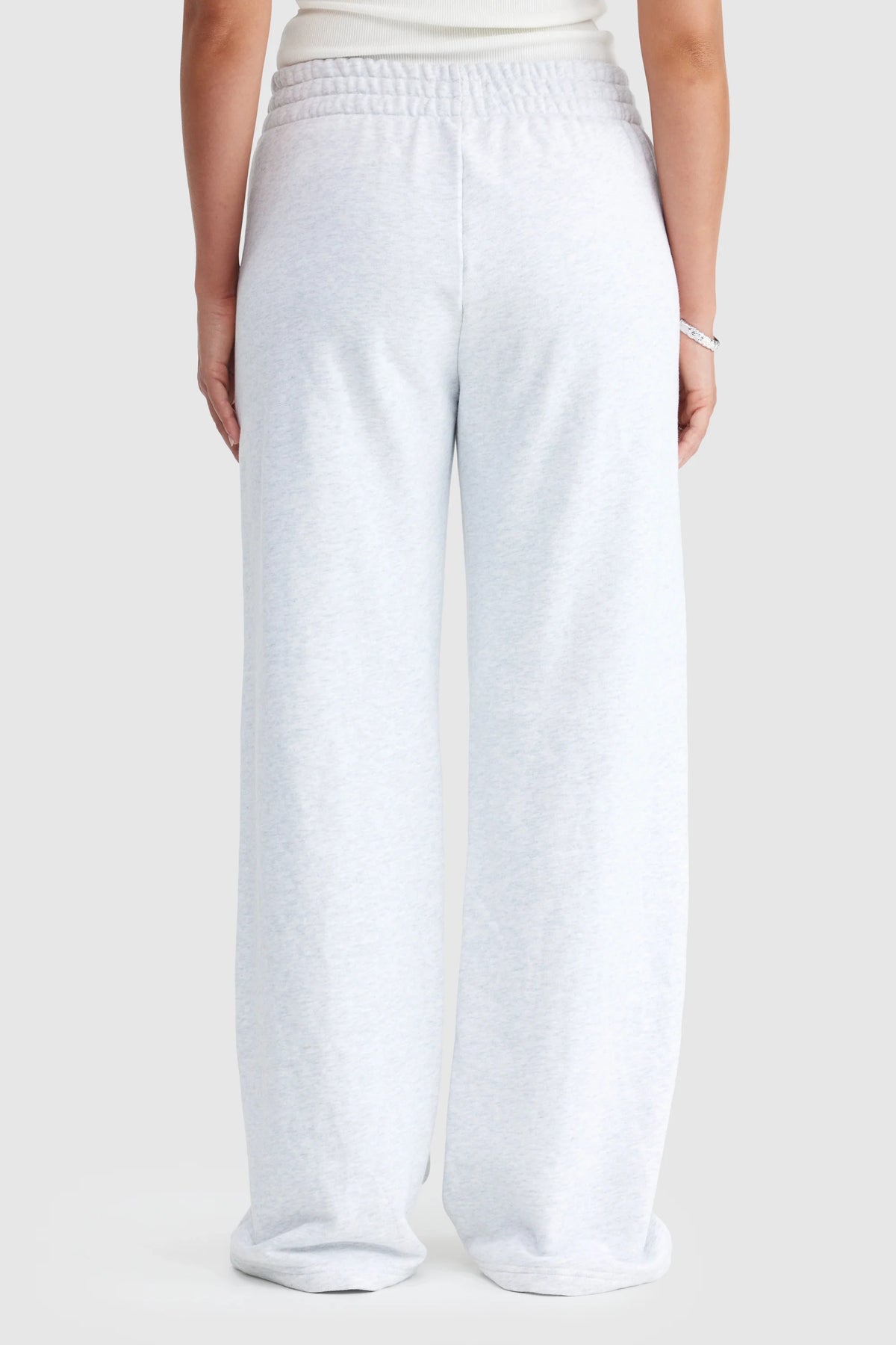 Isla Track Pants / White Marle